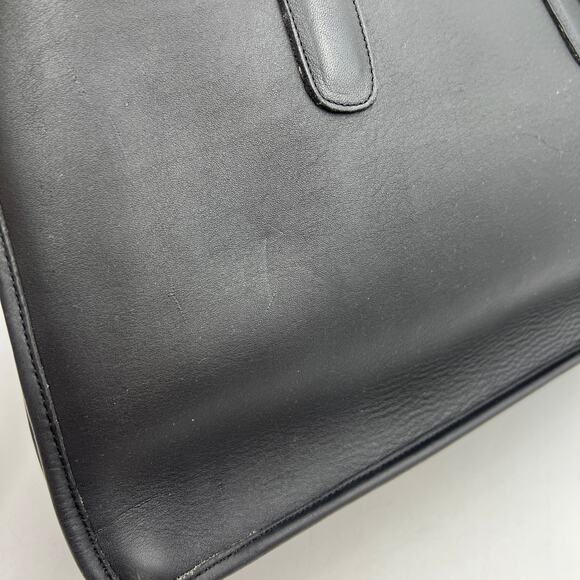 Vintage Coach Marketing Tote 9665 Black Leather Bag Women's Made in NYC - Picture 8 of 11